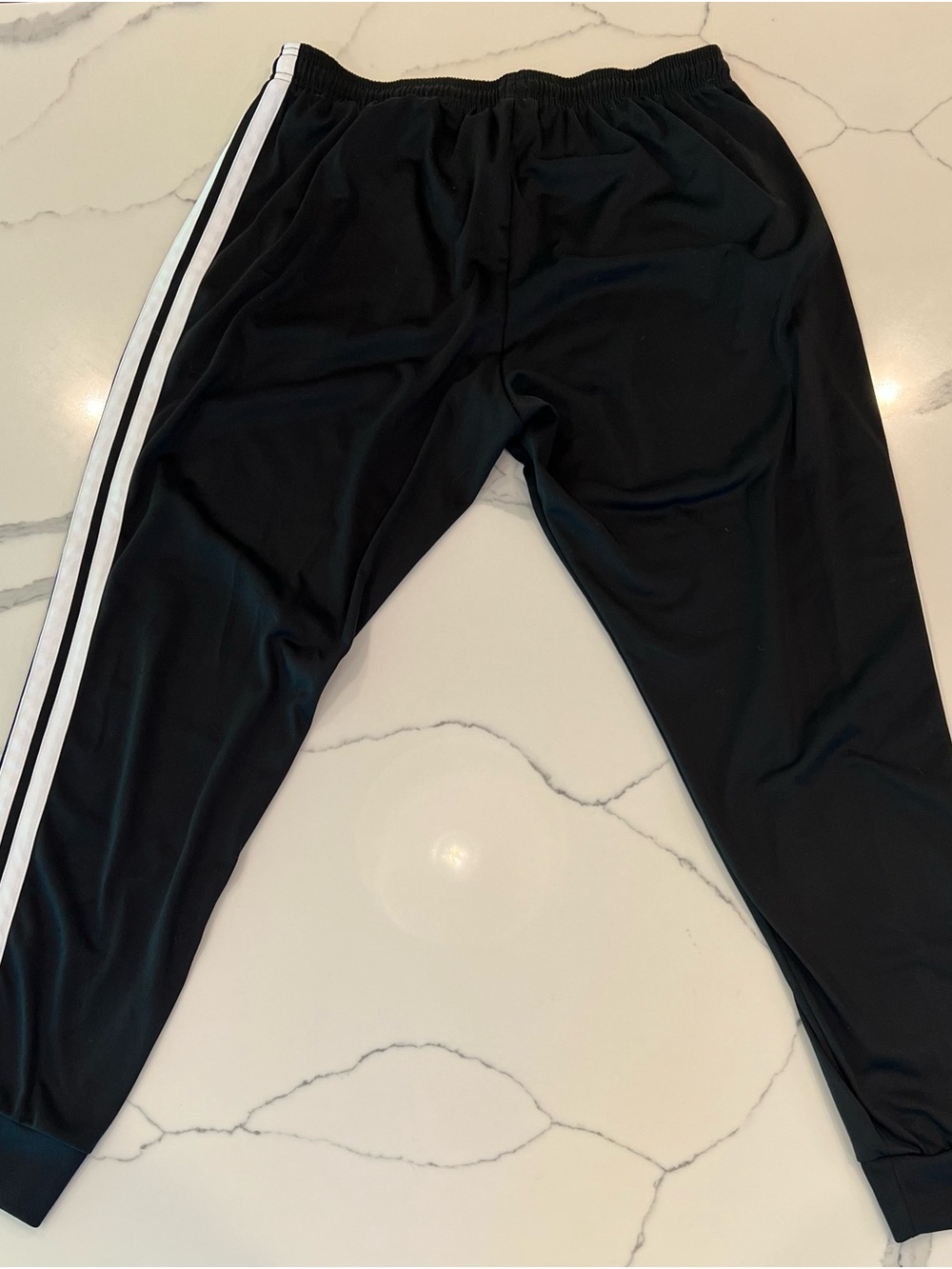 adidas Black Joggers with White Three-Stripe Side - Picture 8 of 9